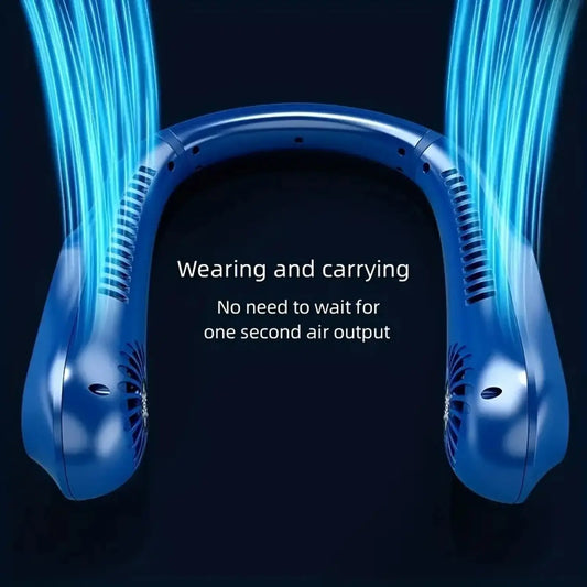 Bladeless Neck Fan | Hands Free Cooling | USB Rechargeable